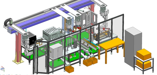 机器人自动化验效果图